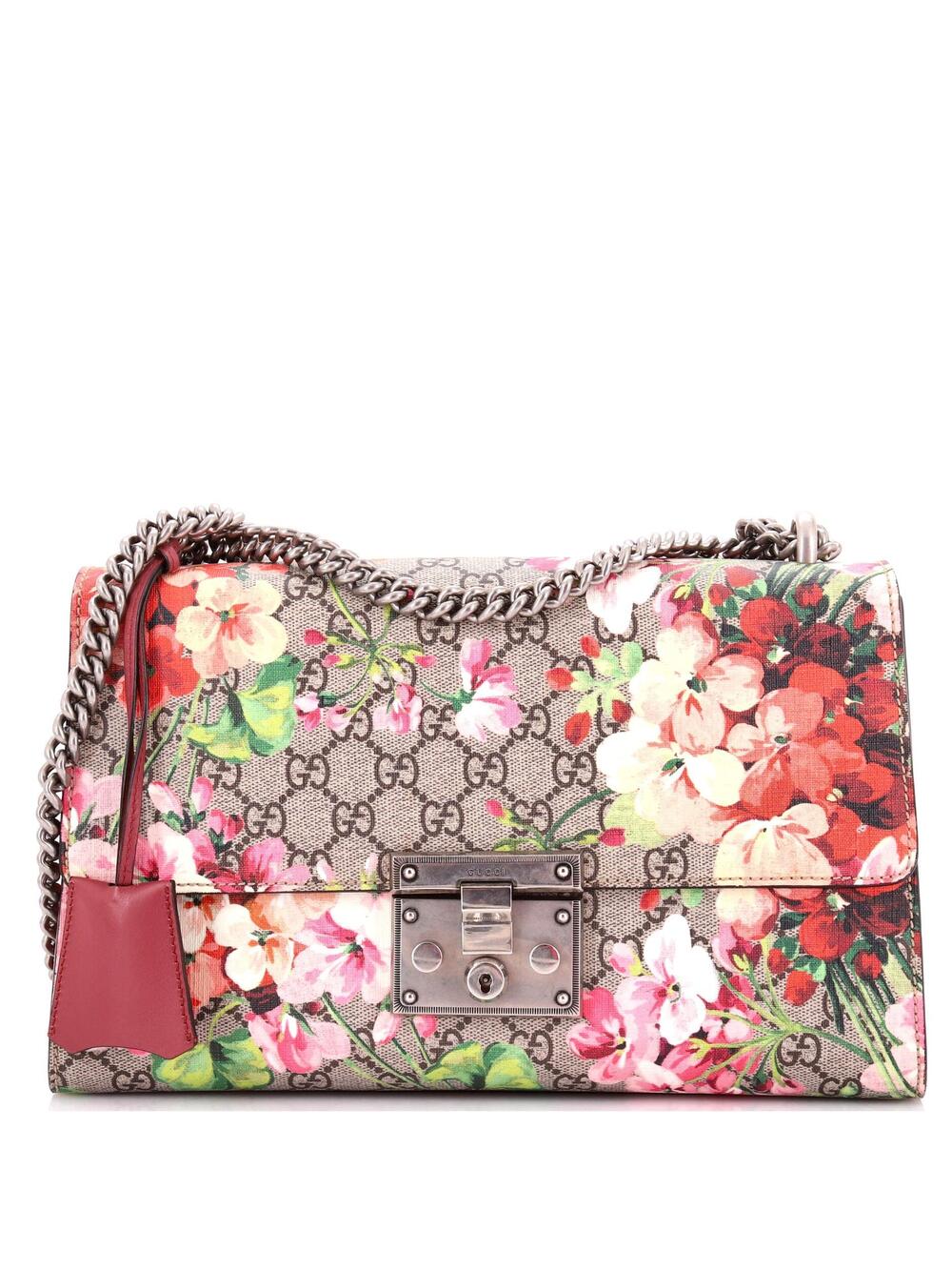 Gucci Padlock Shoulder Bag Blooms Print #291493G11B